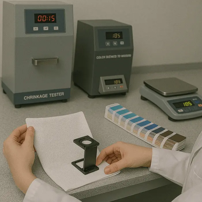 Lab tests and fabric quality control